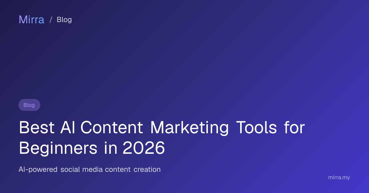 Best AI Content Marketing Tools for Beginners in 2026
