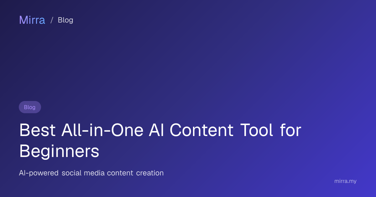 Best All-in-One AI Content Tool for Beginners